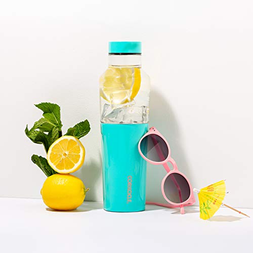 Corkcicle 20oz Hybrid Canteen Glass Water Bottle with an Insulated