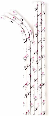 Aardvark Straws 61780109RET Paper Drinking Straws, Mr. & Mrs. Bow Ties and Lips (Pack of 24)