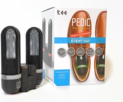 PEDIC V2 Shoe Sanitizer Sports Gear Daily-Use Eliminates Bacteria Fungus and Naturally Deodorize with UV Light