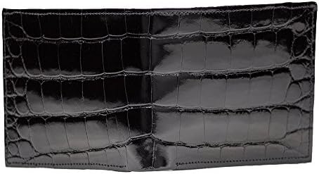Mens Designer Classic Black Alligator Wallet
