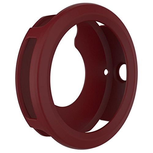 Lywey Waterproof Summer Funny Silicone Protector Case Cover Shell For Garmin Vivoactive 3 Smart Watch Personalize Bracelet (Wine)