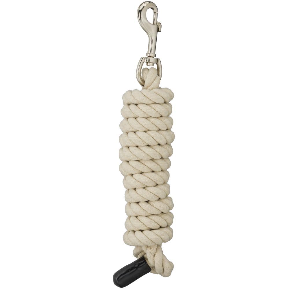 Tough 1 Cotton Leads with Bolt Snaps, Cream, 6'