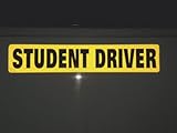 One Student Driver Magnet - Reflective Vehicle Car Sign - Larger Than the Others - Large 2