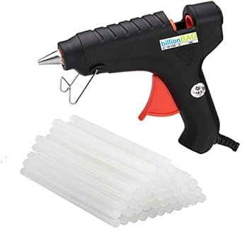 billionBAG Hot Melt Glue Gun kit 40 Watt (20 hot glue gun sticks INCLUDED)