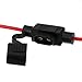 Huayao 10 Pack Fuse Adapter Car Add-a-circuit Inline Blade Fuse Holder for Mini ATM APM Blade Fuse 12V/24V/32V 18AWG Waterproof