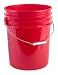 Hudson Exchange Premium 5 Gallon Bucket, HDPE, Red