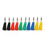 Areyourshop 10 pcs 5 Color Nickel Plated 4mm Banana Plug Solder