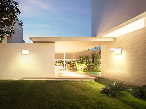 GXXG 3 Pieces 40W LED Wall Light Outdoor Indoor IP65, Adjustable Wall Lights Modern Aluminium Wall Lamps for Gardens, Anthracite, 4000LM, Warm White 3000K, IP65 Waterproof