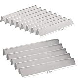 Hisencn Replacement Stainless Steel Flavorizer Bars, Heat Shield Plate Tent Deflector for Weber Platinum Series I and II, and Genesis 1000-5500 Gas Grills, 7538, Set of 13, 8 Short & 5 Long Bars