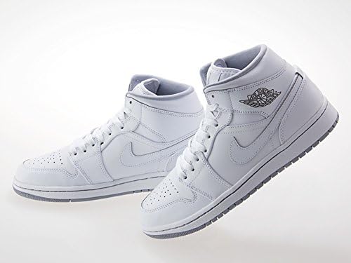 Amazon アウトレット ナイキ Nike Air Jordan 1 Mid エア ジョーダン 1 ミッド White Wolf Gray 白 112 28 0センチ 並行輸入品 Outlet アウトレット スニーカー