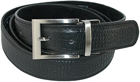 Winn International Mens Leather Croc Print 1 1/4 Inch Travel Money Belt, 32