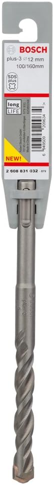 Bosch 2608831032 "SDS Plus-3" Hammer Drill Bit, 0 V, Grey, 12 x 100 x 160 mm - Image 3