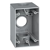 Sigma Electric 14257 1-Inch 3 Hole 1-Gang Deep Box, Gray
