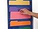 Door Hanging File Folder Organizer + 2 Hangers; Wall or Over Door Mount [Blue]