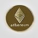 YaaNBit 2PCs Gold Plated Bitcoin/Ethereum Coins | Perfect Novelty Gift or Souvenir for Blockchain Enthusiasts