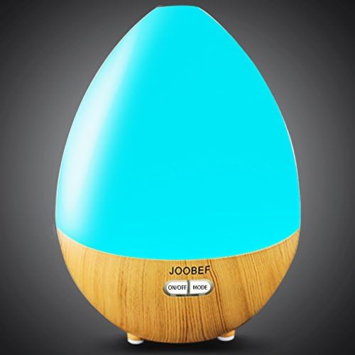 Essential Oil Diffuser Wood Grain Color Changing Aroma Diffusers Ultrasonic Aromatherapy Cool Mist Humidifier Air Purifier Waterless Auto Shut-off (5 Timer Setting, 450ml)