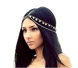 Retro Mysterious Fashion Metal Head Chain Jewelry Chain Headband Head Piece Hair Band (Hair 3)