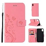Yesyes for iPhone Xs Wallet Case, Classy PU Leather