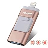 USB Flash Drives for iPhone 128GB [3-in-1] Lightning OTG Jump Drive, AHNR Thumb Drives External Micro USB Memory Storage Pen Drive, USB Flash Memory Stick for iPhone, iPad, iOS, Android, PC