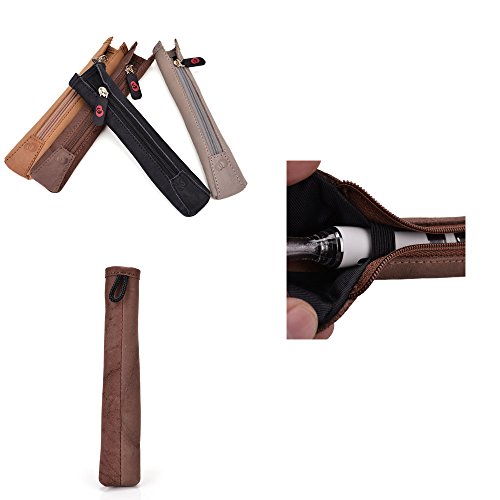 Genuine Leather Vaporizer Pen Lanyard Portable Travel Case Compatible