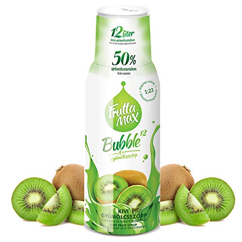 FruttaMax Kiwi Getränkesirup Frucht-sirup Konzentrat | weniger Zucker | mit 60% Fruchtanteil 500ml