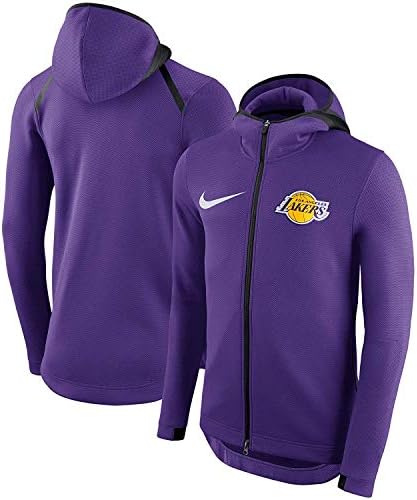 lakers black warm up hoodie