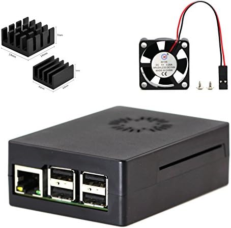 3 in 1 Double Cool Kit for Raspberry Pi 3 b+ Case with Fan Heatsink