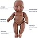 HiPlay African American Baby Doll, Lifelike Silicone Vinyl Naked Boys/Girls, Newborn Baby Dolls for Kids Toys/Nursing Practice/Teaching/Photography - Size & Gender Selectable (12