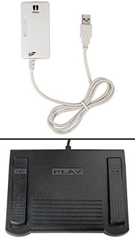 ECS TransNet Transcription Foot Pedal & USB Adapter Kit
