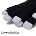 LED Gloves Flashing Finger Lighting Gloves with 6 Modes for Clubbing, Rave, Birthday, EDM, Disco, and Dubstep Party by Swiftrans(TM) (Black 6 Modes)