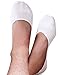 VERO MONTE 4 Pairs Mens No Show Socks WHITE 8.5-10.5 for Low Profile Shoes