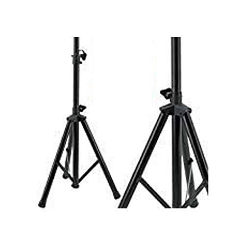 Pair EMB SS06 Heavy Duty Adjustable Height Tripod DJ PA Speaker Stand Universal Adjusts up to 70