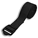 YogaAccessories 8' Cinch Buckle Cotton Yoga Strap (Black)