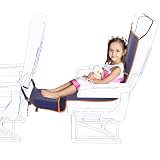 Travel Bread Airplane Footrest Hammock, Portable Travel Footrest Adjustable Height Flight Hammock Provides Relaxation and Comfort for Long Flight Sleeping (Dark Blue)