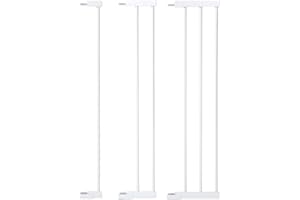 COMOMY 36" Tall Extentions for Pressure Mounted Pet Gate, 2.75", 5.5" and 8.25" Width Extensions, Only for COMOMY 36" Pet/Dog Gate, (White)