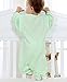 Nine States Baby Cotton Wearable Blanket, with Feet,Detachable Long Sleeves,Green,Medium