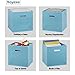 Cube Storage Baskets For Organizing - 11 Inch - Set of 8 Heavy-Duty Storage Cubes For Storage and Organization. Makes The Perfect Bins For Cubby Storage Boxes Or Cube Storage Organizer (Blue)