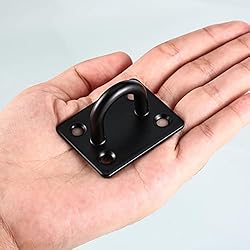12 Sets Stainless Steel Ceiling Hooks Pad Eye Snap