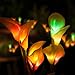 Marcoah Upgraded Solar Flower Lights - Outdoor Waterproof LED Flowers for Garden, Path, Landscape, Patio, and Lawn (Calla Lily, Yellow and White) - 2 Pack