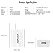 [3-Pack] Quick Charge 3.0, FONKEN 18W USB Wall Charger Adapter with Smart IC (White)