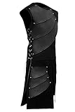 Pingstore Men's Medieval Sleeveless Waistcoats Costume Renaissance Victorian Waistcoats Vests