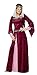 Smiffys Women's Maid Marion Costume, Dress and Headpiece, Tales of Old England, Serious Fun,Red,Plus Size 18-20, 30816