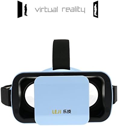 Mini 3D VR Headset Glasses Virtual Reality for iPhone 6s/6 Plus/6/5S/5C/5 Samsung Galaxy S5/S6/Note4/Note5 &amp; Other 4.7"-6.0" Cellphones (Blue) (Blue)