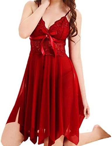 Pengy Clearence Women Nightdress Sexy Lingerie Underwear Sets Plus Size Sleepwear For Women Red (Red, L3)