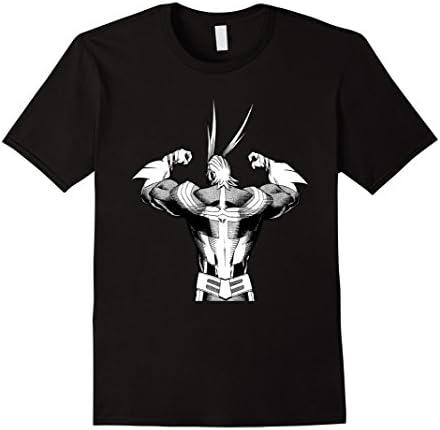 Mens All might Hero T Shirt Medium Black