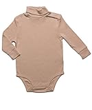 DinoDee Turtleneck Bodysuit 100% Cotton Multiple Colors (6 Months-2 Years)