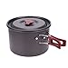 ezyoutdoor Stainless Steel 3L Pot Cooker Outdoor Tableware Portable Outdoor Cooking Camping Pot Anodised Aluminum Foldable Handles Cookware Utensil Picnic Hikingthumb 1