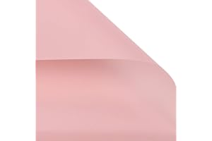 BBJ WRAPS Korean Style Flower Wrapping Paper Floral Bouquet Gift Packaging Supplies Multi Colors 20 Counts (Pink)