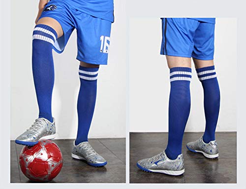 image for EBlife 4 Pairs Boys Girls Soccer Socks Towel Cushioning Compression Sp