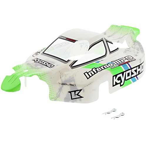 Kyosho 1/8 Inferno MP9 TKI3 RS * GREEN & WHITE BODY SHELL & DECALS Cover TKI2 WC